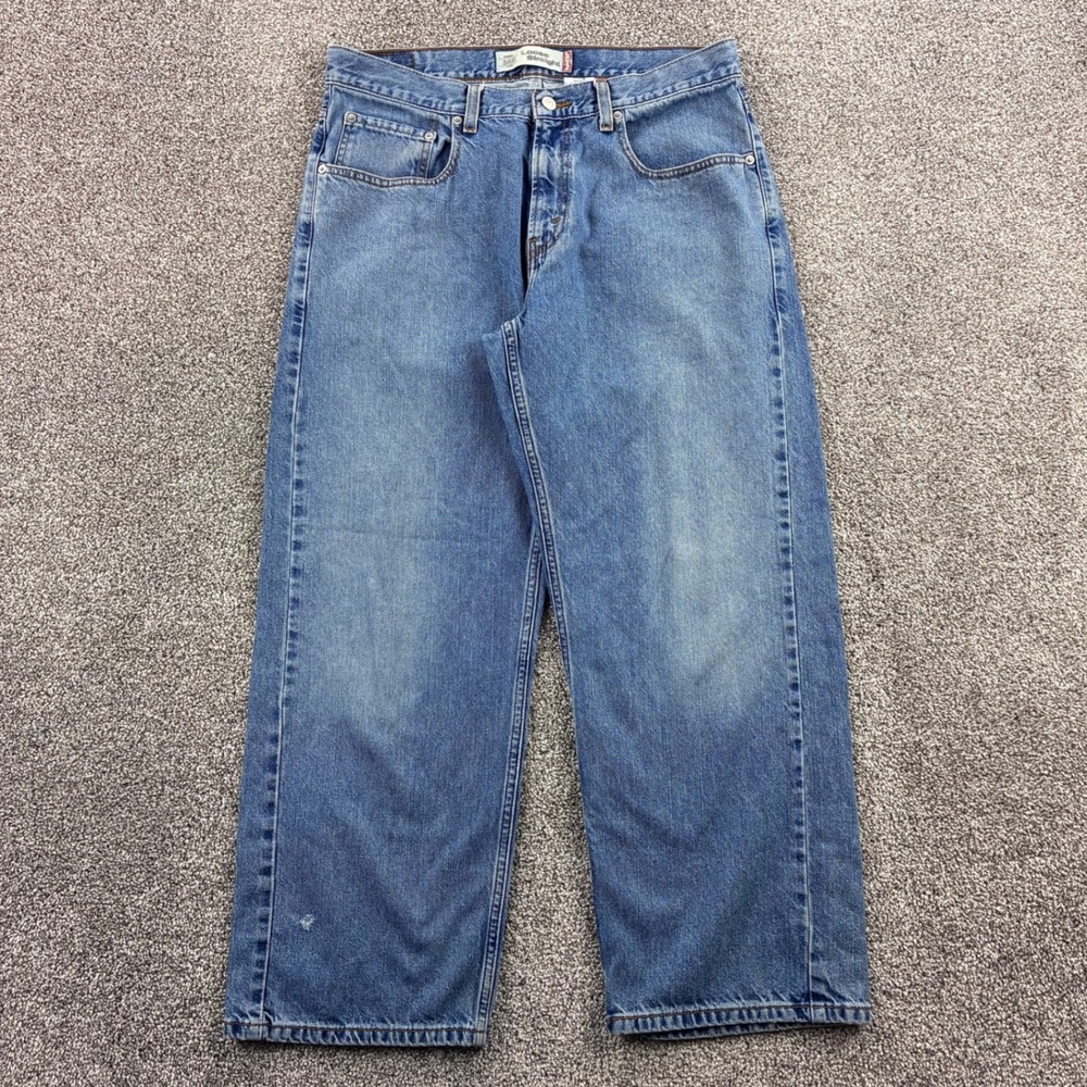 Vintage Y2K Levi's 569 Jeans Mens 34x28 Blue Cotton Denim Baggy Loose Straight